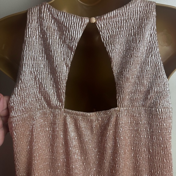 Kate Spade Skirts The Rules Metallic Gold Ruffle Sleeveless Girls Dress NWOT 14 - Picture 7 of 14